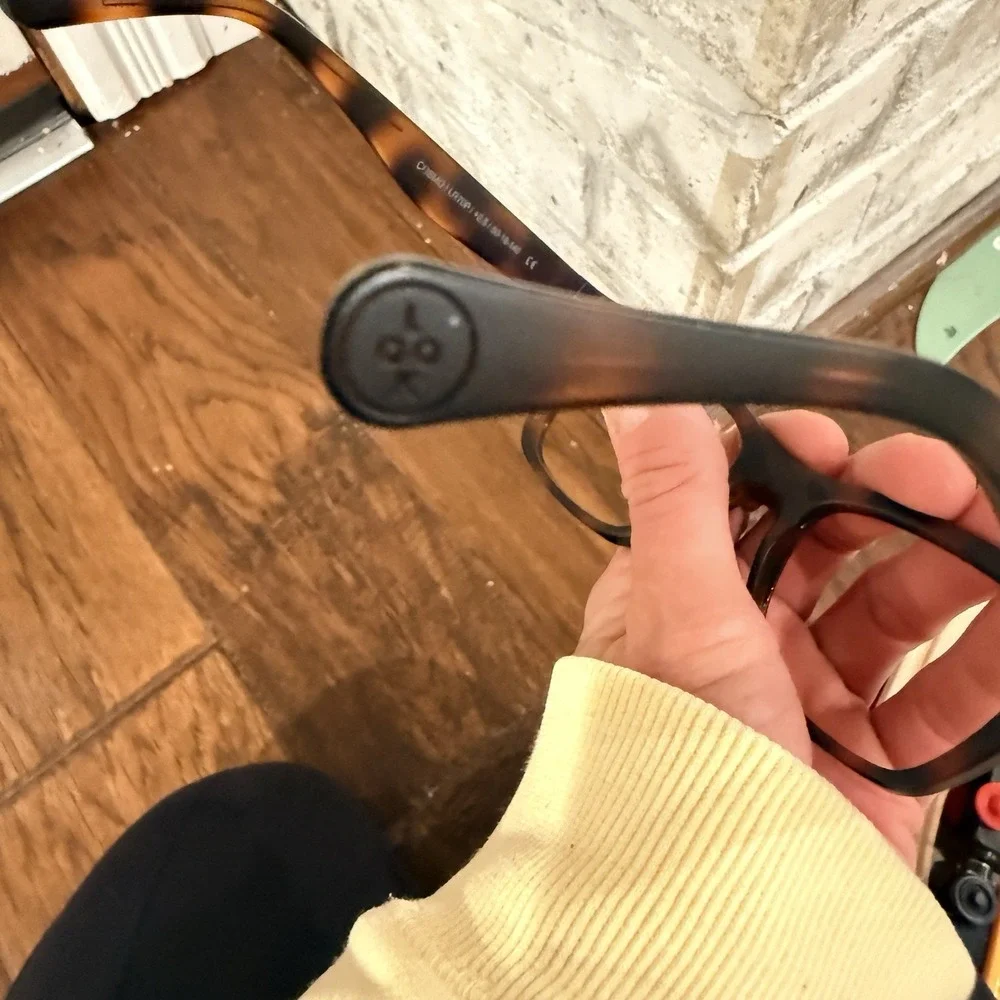 LOOK Optic Cosmo Tortoise Eyeglass Frames Only Brown SHARP Thick rim